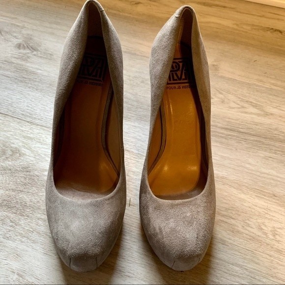 Pour La Victoire Platform Heels, Size 8 1/2 - Picture 2 of 6